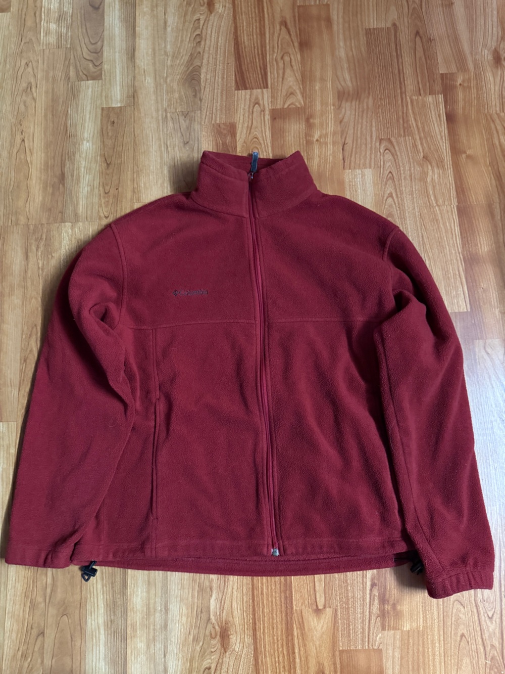 Columbia Men's Deep Red Full-Zip Fleece Jacket